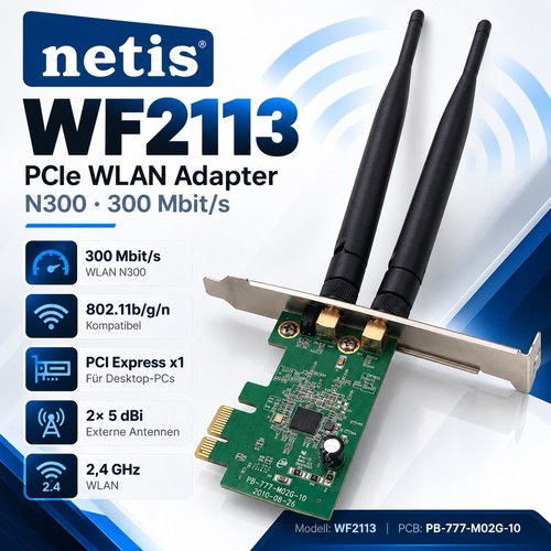 Netis wf2113 pci express - netis, pci-express