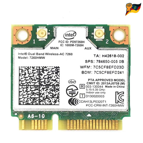 Intel ac7260 wlan karte - ac7260, mini